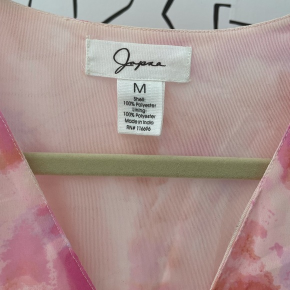 Japna Floral Pink Short Ruffle Mini Tiered Smock Waist Dress Misa , Size Medium - Picture 6 of 10